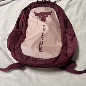 Under Armour Maroon and Pink Backpack